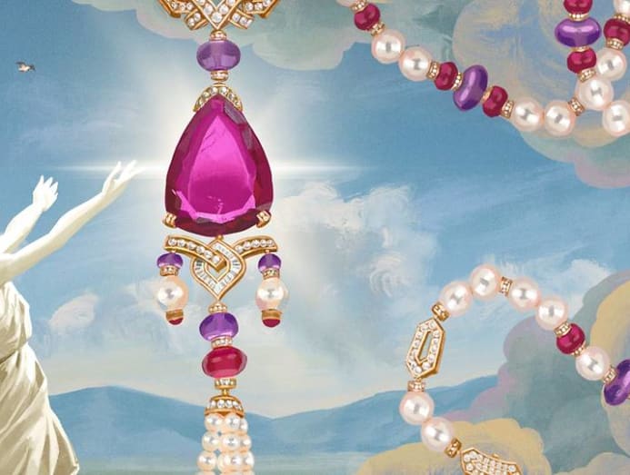 Barocko High Jewellery Necklace with Rubellites