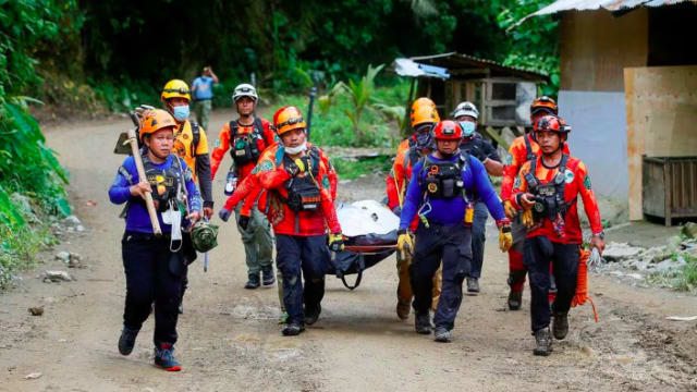 菲律宾金达沃土崩死亡人数激增到37人