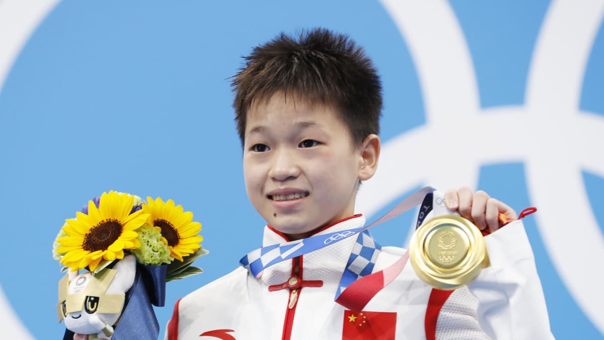 Home village of 14yearold Chinese diving champion Quan Hongchan