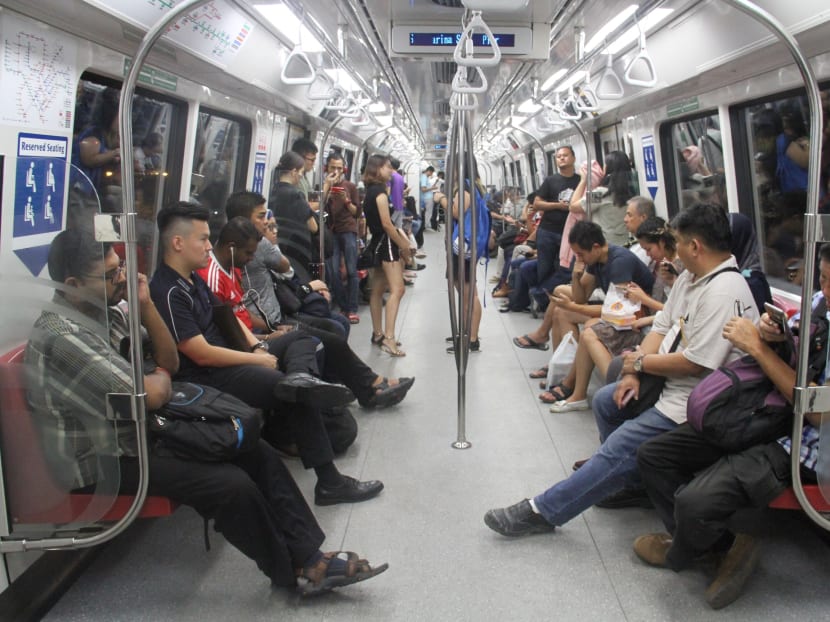 The writer says that with seats on MRT trains being close to one another, it is likely that commuters would meet someone who is unwell.