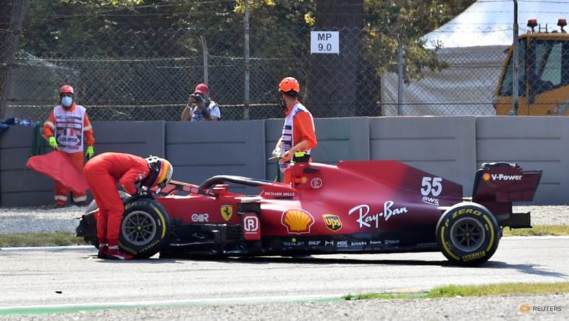 Formula 1: Sainz crashes as Hamilton leads final Italian GP practice Formula 1: Sainz crashes as Hamilton leads final Italian GP practice