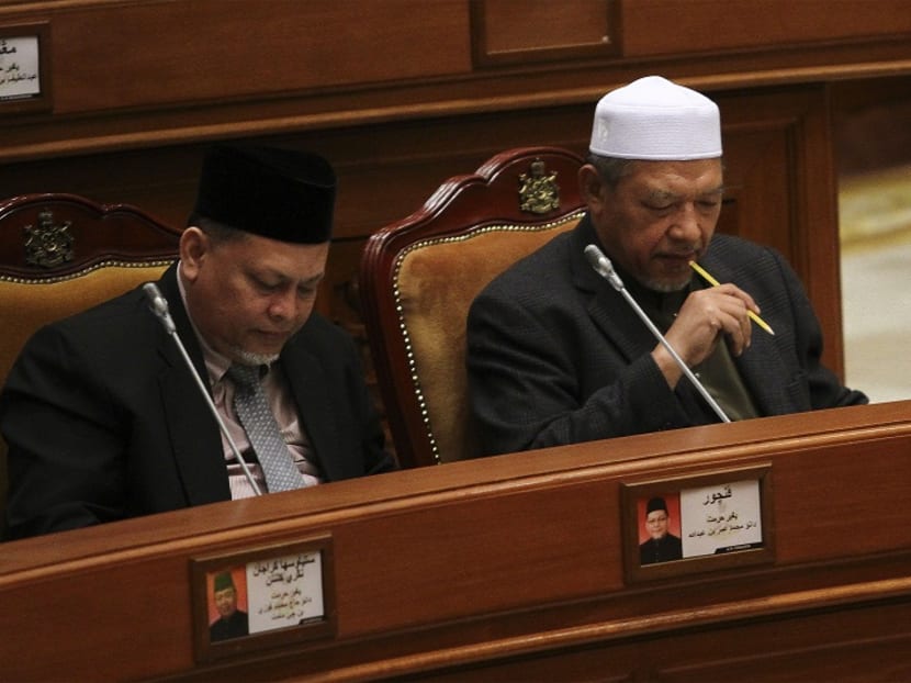 Deputy Chief Minister Mohd Amar Nik Abdullah (L) stressed that Kelantan’s currently dormant hudud enactment can only be enforced after a private member’s Bill by PAS president Abdul Hadi Awang is passed in the Parliament.  Photo: Malay Mail Online