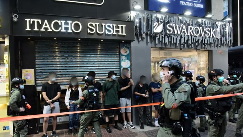 Hong Kong police fire pepper balls at protesters opposed to election delay, new law Hong Kong police fire pepper balls at protesters opposed to election delay, new law