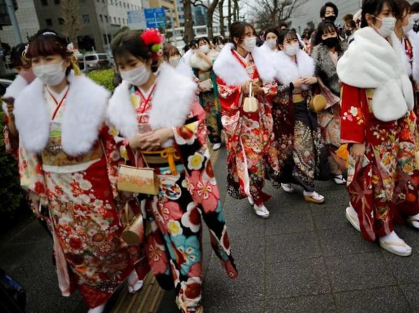 Young Japanese celebrate Coming of Age Day under COVID's shadow Young Japanese celebrate Coming of Age Day under COVID's shadow