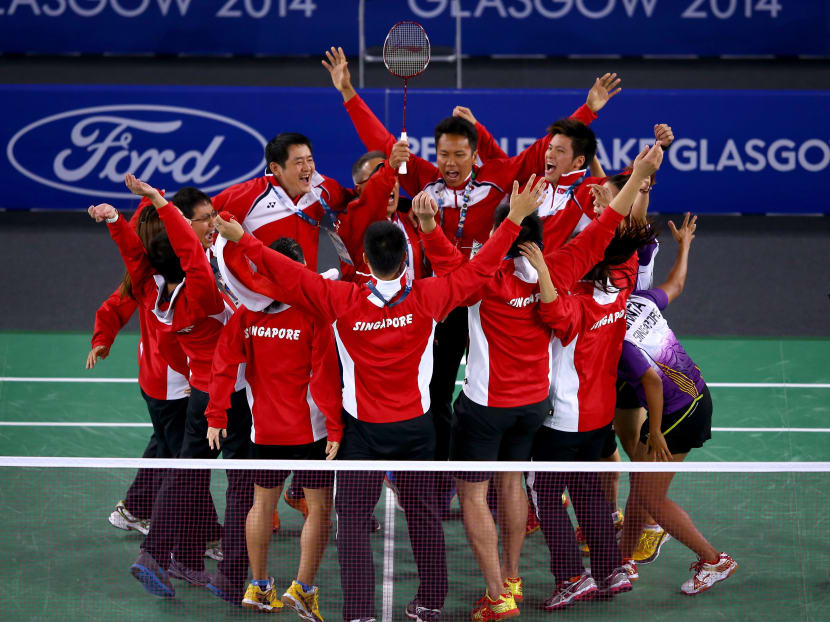 Gallery: Commonwealth Games: Singapore win bronze in badminton mixed team event
