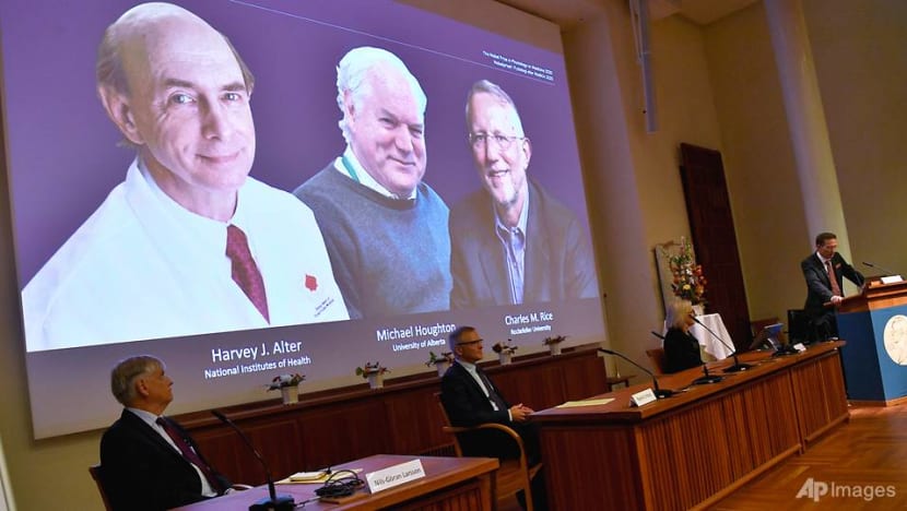 Three win Nobel medicine award for hepatitis C virus discovery