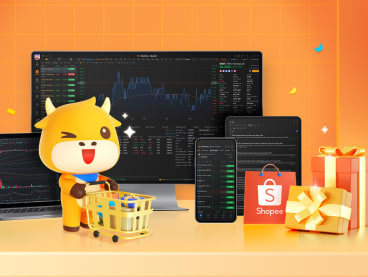 Shopee users stand a chance to win Tesla, Facebook or Coca-Cola stocks and get introduced to investing via the moomoo platform. Photo: Futu Singapore