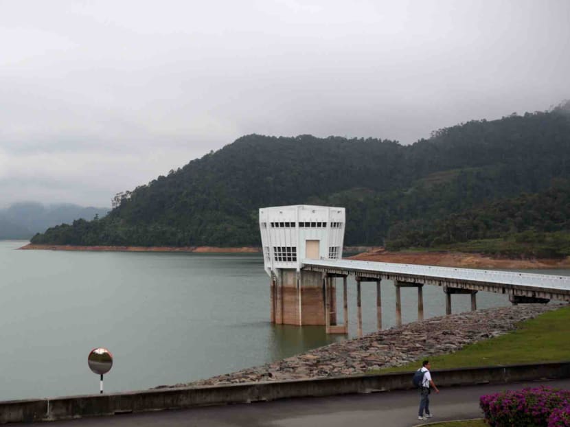 A general view of the Linggiu Reservoir in Johor. A general view of the Linggiu Reservoir in Johor.