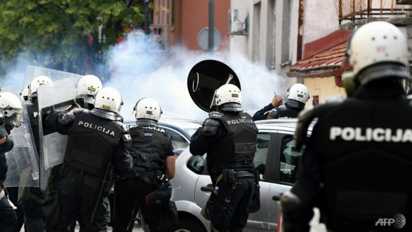 Protests as Montenegro's new Orthodox head inaugurated Protests as Montenegro's new Orthodox head inaugurated
