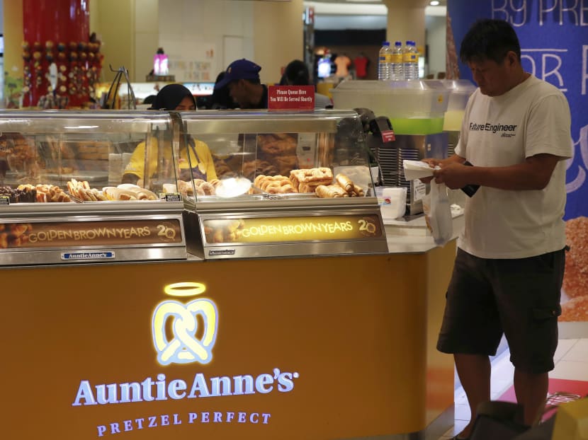 An Auntie Anne's at a shopping mall in Kuala Lumpur, Malaysia. Photo: AP