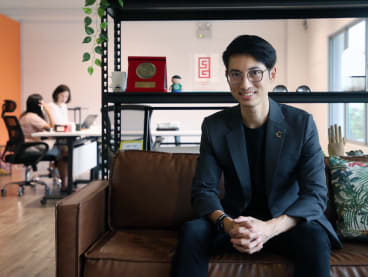 Mr Kimming Yap, 36, the managing director of Creativeans, an interdisciplinary brand and design consultancy, on May 12, 2022. 