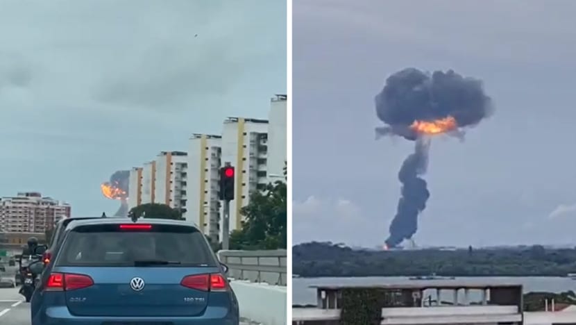 Fire at Pasir Gudang factory, explosion caused fireball seen in Singapore across Johor Straits Fire at Pasir Gudang factory, explosion caused fireball seen in Singapore across Johor Straits
