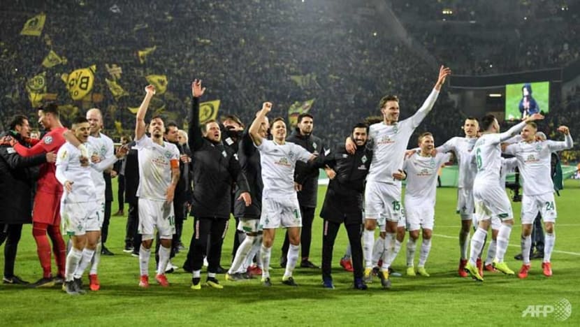 Football: Dortmund crash out of German Cup on penalties to Bremen Football: Dortmund crash out of German Cup on penalties to Bremen