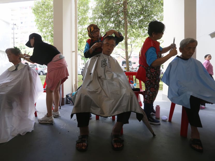Underprivileged senior citizens getting free haircuts or basic manicure services. Volunteer.sg, which lets people volunteer with public agencies, saw 9,500 new sign-ups in 2019.