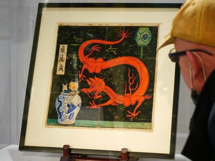 After years in a drawer, Tintin painting sells for 3.2 million euros After years in a drawer, Tintin painting sells for 3.2 million euros