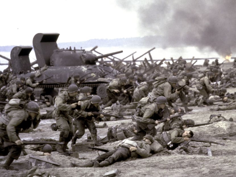 This photo released by DreamWorks shows a scene from the 1998 film Saving Private Ryan.  Photo: AP
