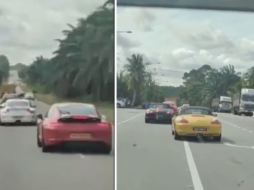 <span><span><span><span><span>A video clip shows a convoy of seven vehicles with Singapore-registered licence plates driving and overtaking dangerously in a manner, the police in Malaysia said.</span></span></span></span></span>