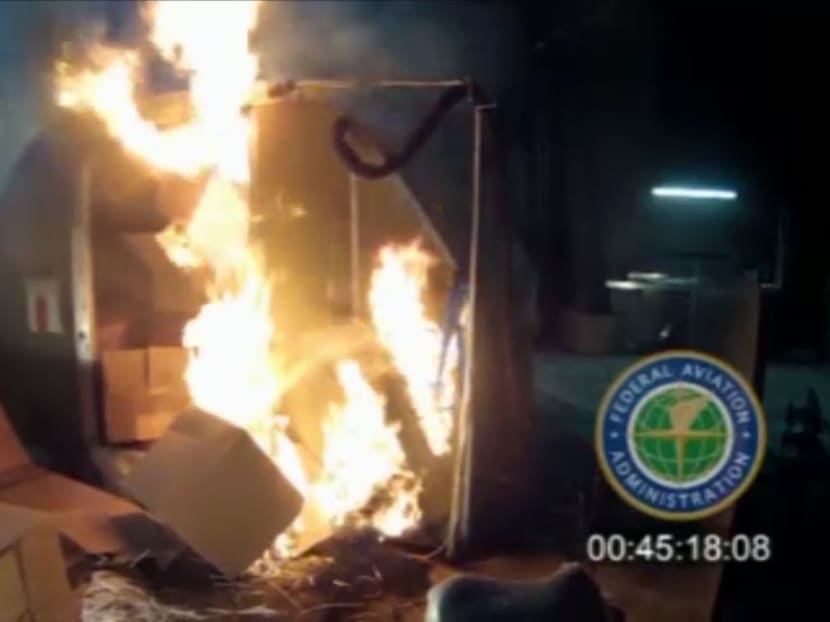 FILE - This file frame grab from video, provided by the Federal Aviation Administration (FAA) shows a test at the FAAs technical center in Atlantic City, N.J. Photo: FAA via AP