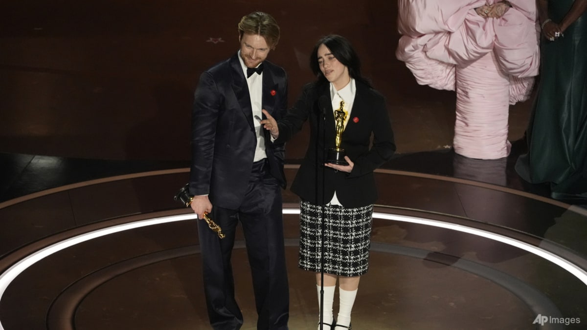 Billie Eilish and Finneas win best original song Oscar for Barbie ballad, What Was I Made For?