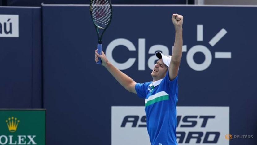 Poland's Hurkacz savours breakthrough victory at Miami Open Poland's Hurkacz savours breakthrough victory at Miami Open