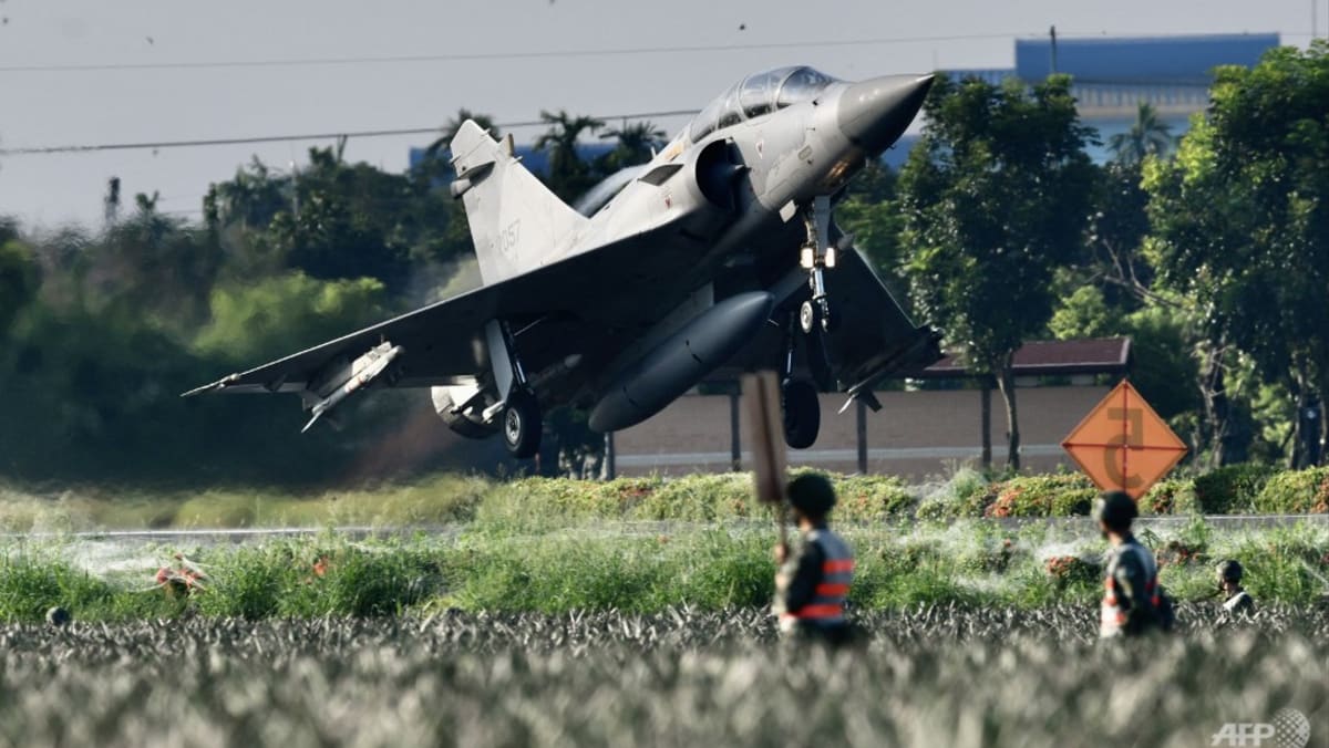 Taiwan lands fighters on highway as annual drills reach peak