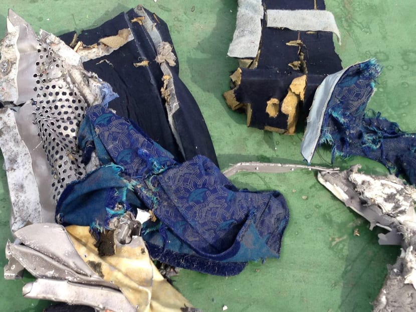 Part of a plane chair among recovered debris of the EgyptAir jet that crashed in the Mediterranean Sea is seen in this handout image released May 21, 2016 by Egypt's military. Photo: Egyptian Military/Handout via Reuters