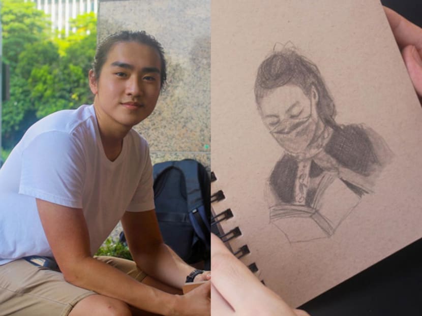 We get to know Jeff Lai, the Singaporean artist who's inspired to draw portraits of strangers on trains