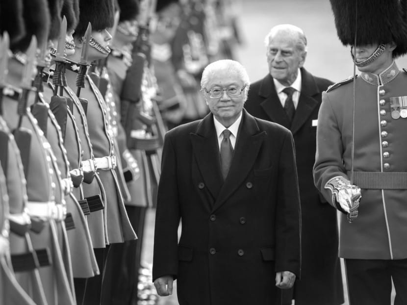 President Tony Tan reviewing an honour guard accompanied by Britain’s Prince Philip during his State Visit  to the UK last year. The visit celebrated the countries’ shared heritage, while looking forward to future opportunities. Photo: AP