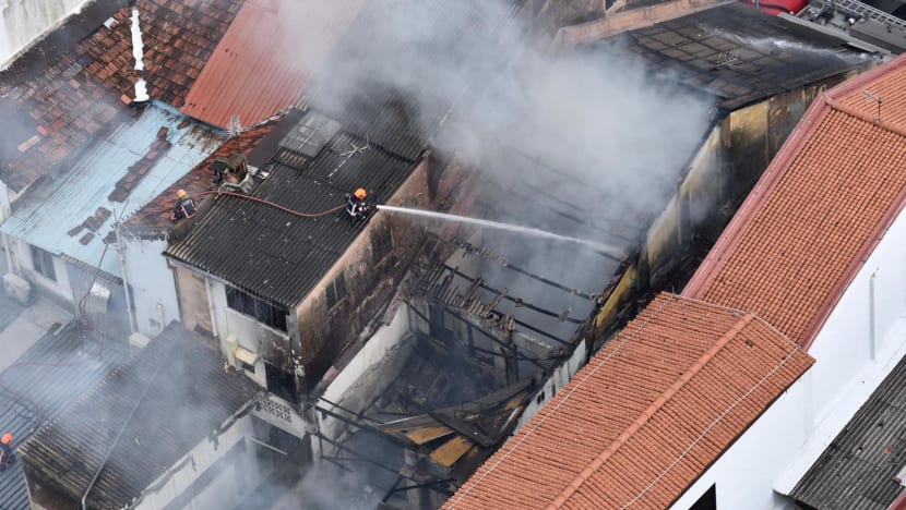 Fire breaks out at Dickson Road in Little India
