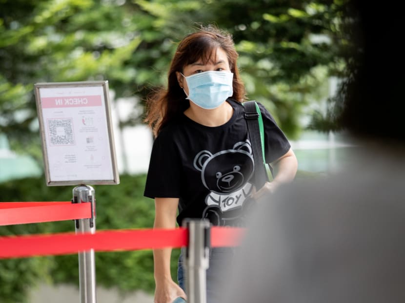 Chua Sah May (pictured) illegally collected at least 397 mask kits valued at about S$3,100. After she was arrested, she surrendered 454 kits to the police.