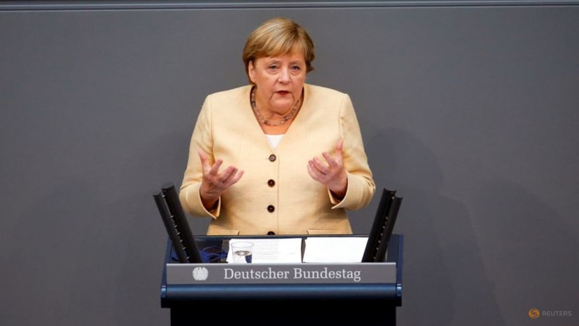 Merkel implores Germans to back Laschet at election to succeed her