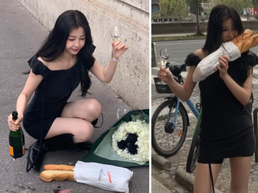 Chinese actress Esther Yu slammed for putting baguettes on the ground; her crew says she ate them after photoshoot