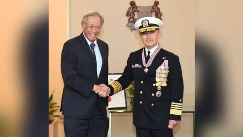 Ketua Pusat Arahan Pasifik AS terima anugerah tentera berprestij S'pura
