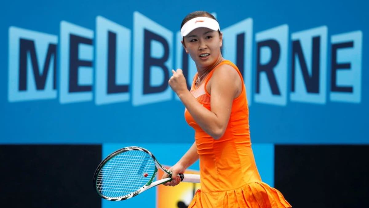 Chinese tennis player peng shuai