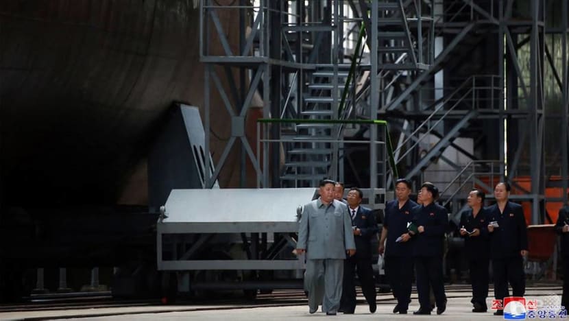North Korean leader inspects new submarine as talks with US stall North Korean leader inspects new submarine as talks with US stall