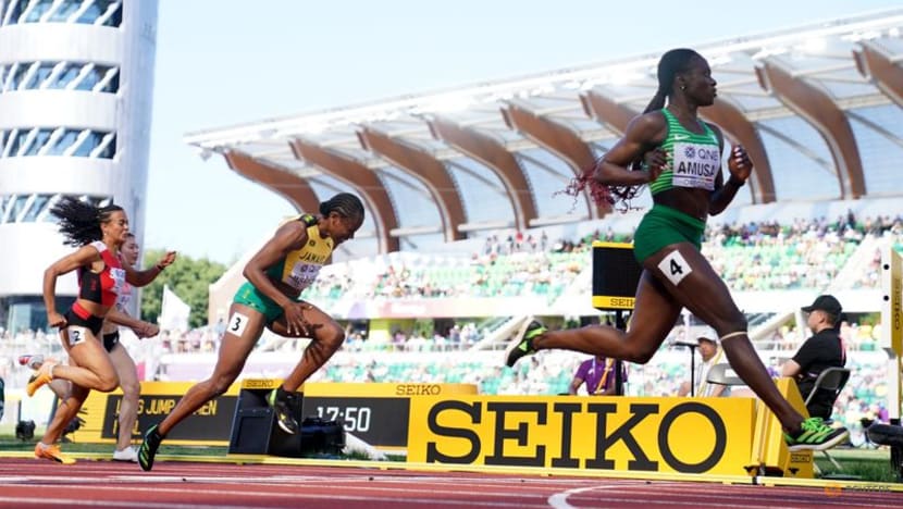 Nigeria's Amusan breaks 100 metres hurdles world record Nigeria's Amusan breaks 100 metres hurdles world record
