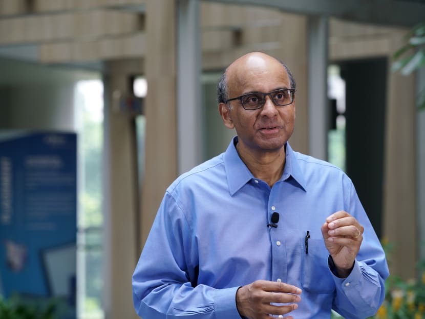 Senior Minister Tharman Shanmugaratnam delivering a national broadcast on June 17, 2020. Senior Minister Tharman Shanmugaratnam delivering a national broadcast on June 17, 2020.