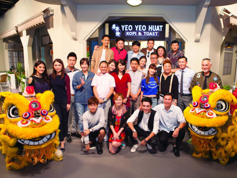 The cast of 118 Season 2 at the lensing ceremony marking the start of filming. Photo: Chua Hong Yin