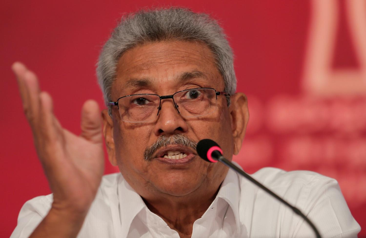 A file photo of Mr Gotabaya Rajapaksa taken in 2019. A file photo of Mr Gotabaya Rajapaksa taken in 2019.