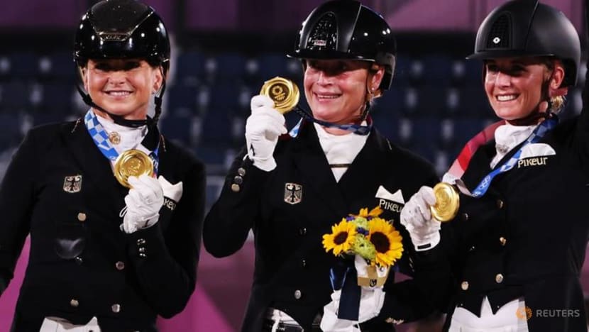Olympics-Equestrian-Germany strike gold and silver in individual dressage Olympics-Equestrian-Germany strike gold and silver in individual dressage