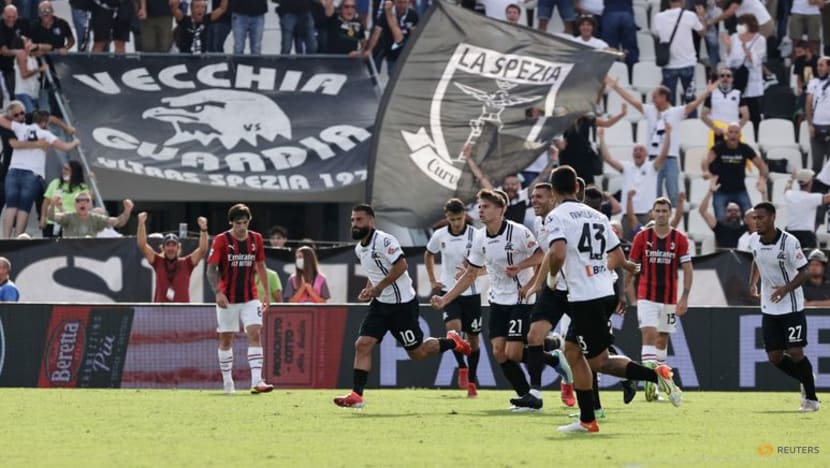 Maldini scores on full debut as AC Milan go top with Spezia win Maldini scores on full debut as AC Milan go top with Spezia win