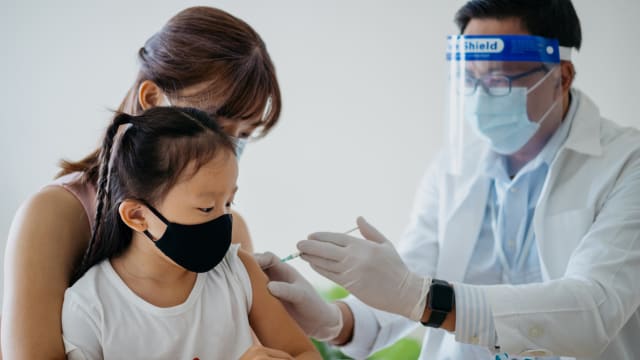 5至11岁儿童 须获家长或监护人同意才可预约接种疫苗