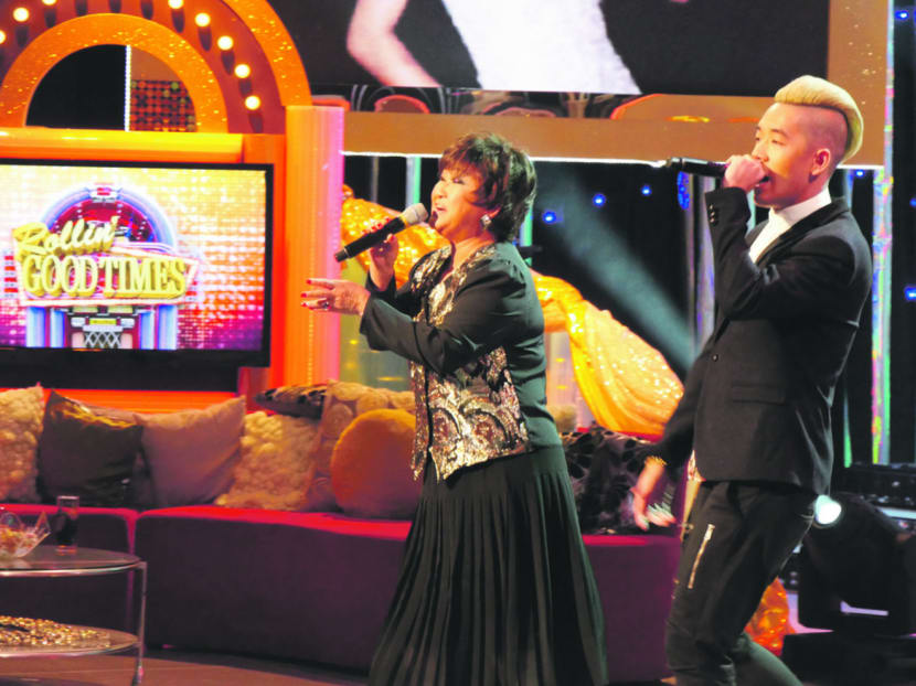 Rapper ShiGGa Shay (right) said he’s amazed by what older performers 
such as Veronica Young (left) did in their heyday.