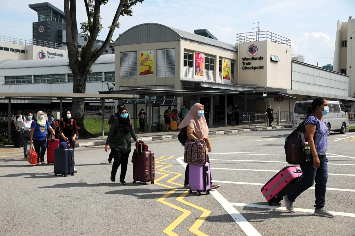 The redevelopment of Woodlands Checkpoint is expected to alleviate traffic congestion and manage a projected increase in traffic volume between Singapore and Malaysia. The redevelopment of Woodlands Checkpoint is expected to alleviate traffic congestion and manage a projected increase in traffic volume between Singapore and Malaysia.
