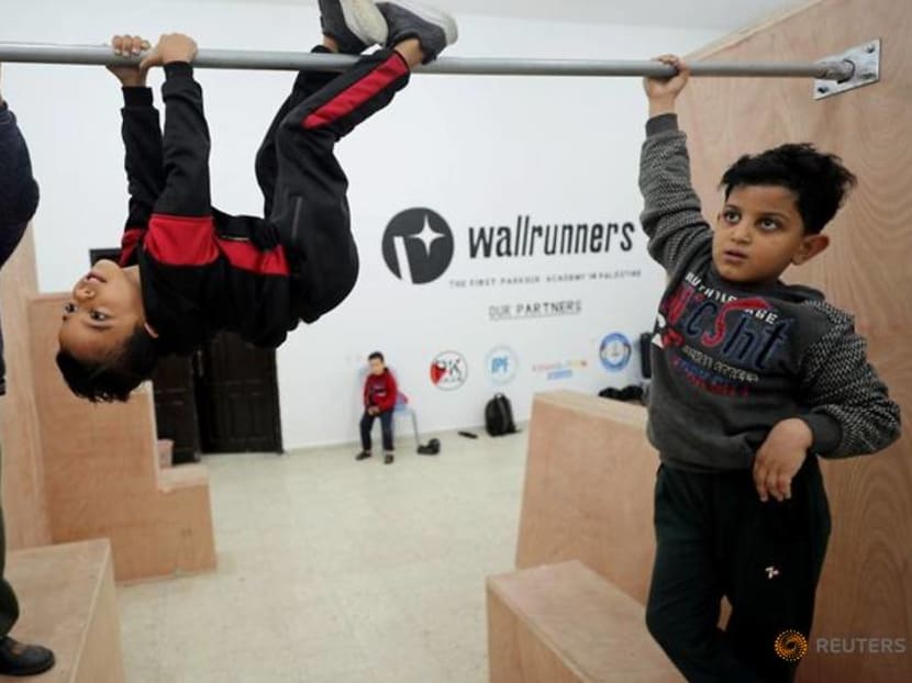 Gaza's parkour athletes jump for joy over new training facility Gaza's parkour athletes jump for joy over new training facility