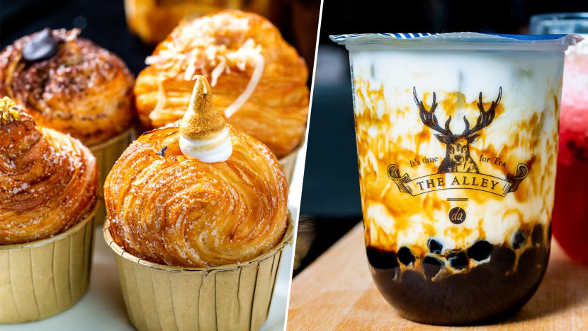 The Alley Luxe Serves Bakery Brera's Famed Cruffins With Its Brown Sugar Pearl Milk Drinks