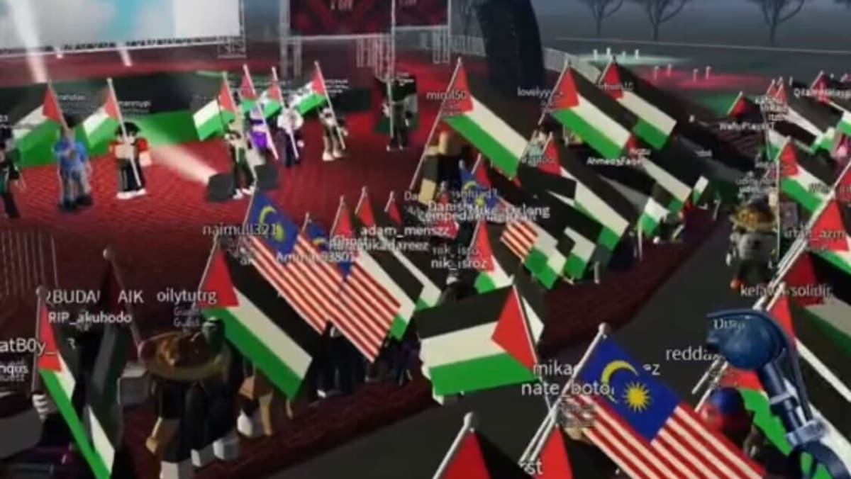 Malaysia's children take to online gaming platform Roblox for virtual pro-Palestine protests
