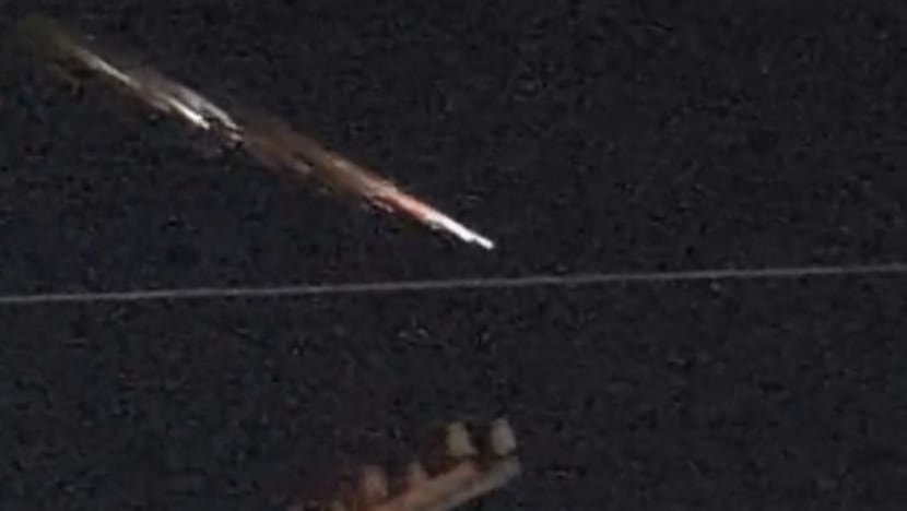 'Rocket debris' lights up Japan night