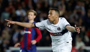 Mbappe scores twice as PSG beat 10-man Barca to reach semi-finals