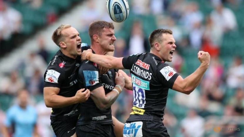 Rugby-Harlequins beat Exeter in thriller to take Premiership crown